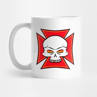 Skull With Red Cross Mug